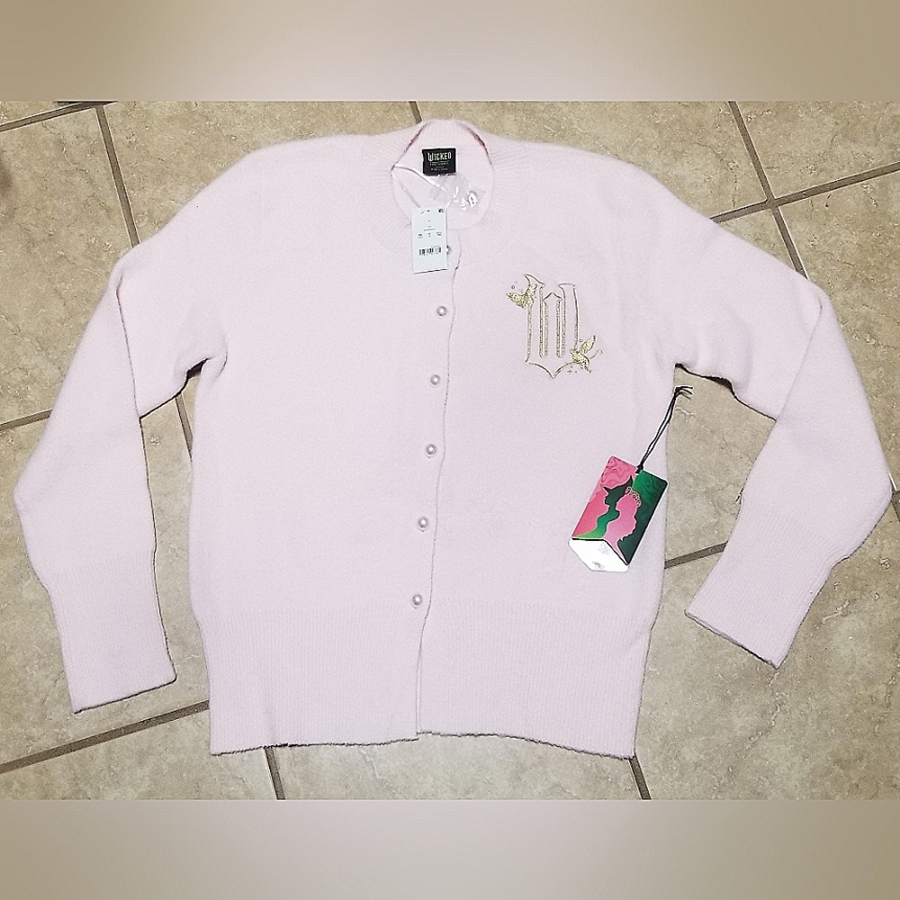 Paul Tazewell x Wicked Glinda Light Pink Cardigan (Women's Large)